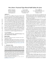 Nullaway: Practical Type-Based Null Safety for Java
