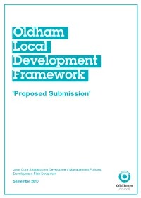 Oldham LDF: Joint DPD - Proposed Submission 1 About This Document