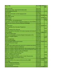 Source Title Print ISSNE-ISSN 2015 SNIP AARN News Letter