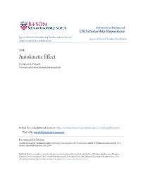 Autokinetic Effect Donelson R