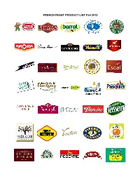 FRENCH FEAST PRODUCT LIST Fall 2013 Contents Pommery Mustards and Vinegars