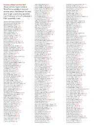 Is Your School on This List? These Schools Have Hosted a Thinkfirst