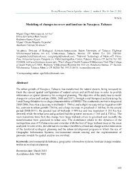 Modeling of Changes in Cover and Land Use in Nacajuca, Tabasco