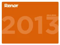 2013ANNUAL REVIEW Renor in Figures