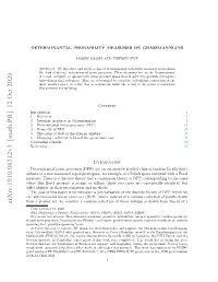 Arxiv:1910.06312V3 [Math.PR] 12 Oct 2020