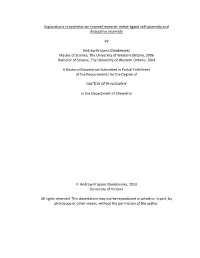 Iii Explorations in Synthetic Ion Channel Research