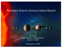 Planetary Science Update