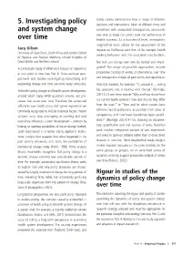 5. Investigating Policy and System Change Over Time