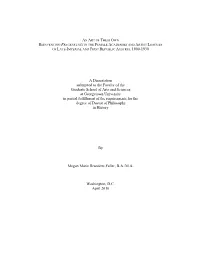 A Dissertation Submitted to the Faculty of the Graduate School of Arts And