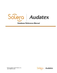 Database Reference Manual