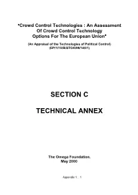 An Assessment of Crowd Control Technology Options for the European Union(