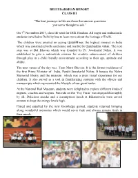 Dilli Darshan Report Class Iii