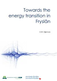 Towards the Energy Transition in Fryslân