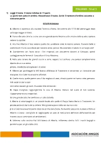 1) Leggi Il Testo. Il Testo È Diviso in 11 Parti. Le Parti Non Sono in Ordine