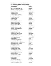 15-16 Conventional School Index
