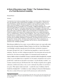 A Kind of Boundary Layer ‘Flutter’,” Alluding to the Problems of Wing “Flutter.” 7