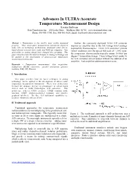 Advances in ULTRA-Accurate Temperature Measurement Design Kristin Sullivan Data Translation, Inc