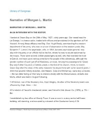 Narrative of Morgan L. Martin