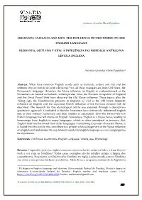 The Influence of Old Norse on the English Language