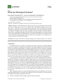 What Are Ideological Systems?