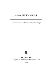 About ECKANKAR