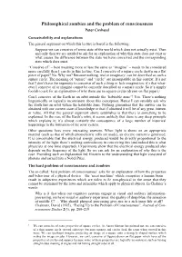Philosophical Zombies and the Problem of Consciousness Peter Coxhead