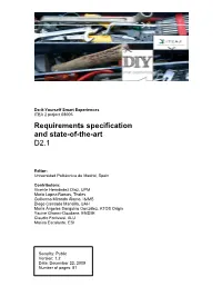 D2.1 Requirements Specification and State of the Art V1.2