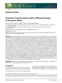 Diversity of Sexual Systems Within Different Lineages of the Genus Silene