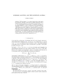 Subword Counting and the Incidence Algebra