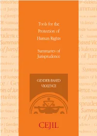 SUMMARIES of IURISPRUDENCE Gender-Based Violence