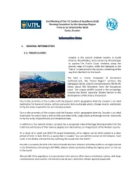 1. GENERAL INFORMATION 1.1. About Ecuador