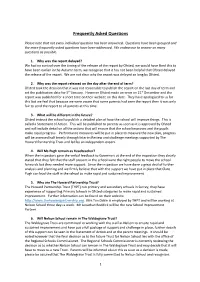 Frequently Asked Questions