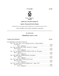 Legislative Proceedings