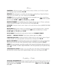 Syl Full Menu