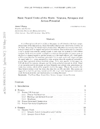 Arxiv:1906.01703V1 [Q-Bio.NC] 30 May 2019 2.1.1 Neuron Cell Structure
