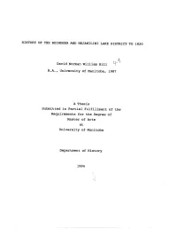 David Norman I{Iiiiam Hiit 8.4., University of Manitoba, Submitted In