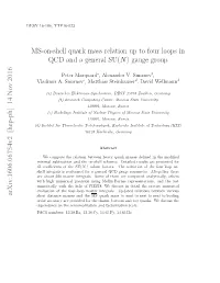 MS-On-Shell Quark Mass Relation up to Four Loops in QCD and a General SU