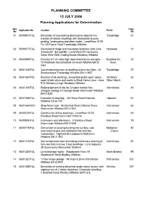 PLANNING COMMITTEE 13 JULY 2006 Planning Applications for Determination