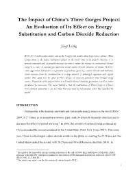 The Impact of China's Three Gorges Project