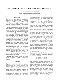 The Individual and the Actuation of Sound Change