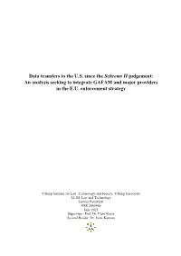 Data Transfers to the US Since the Schrems II