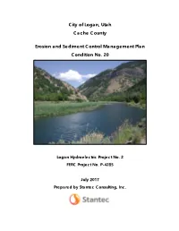 Erosion and Sediment Control Management Plan Condition No