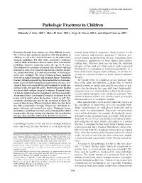 Pathologic Fractures in Children