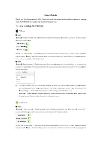 User Guide Thank You for Choosing Dashi SIM, Enjoy the Local High-Speed and Excellent Experience Service What Dashi Mobile and Global Top Operator Bring to You