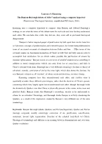 Laurence S. Kuenning the Bunyan-Burrough Debate of 1656-7 Analysed Using a Computer Hypertext (Westminster Theological Seminary: Unpublished Phd Thesis, 2000)