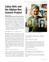 Lukas Birk and the Afghan Box Camera Project Robert Hirsch