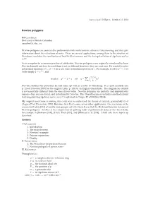 Newton Polygons