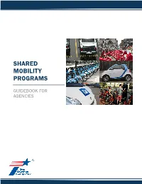 Shared Mobility Programs Guidebook for Agencies