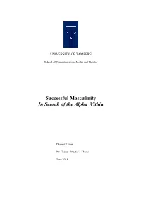 Successful Masculinity in Search of the Alpha Within
