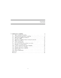 9 Importance Sampling 3 9.1 Basic Importance Sampling